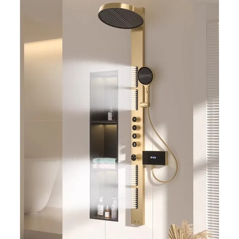 Brass Rainfall Shower Panel Se - Spa & Wellness Paradies Braunschweig review and price